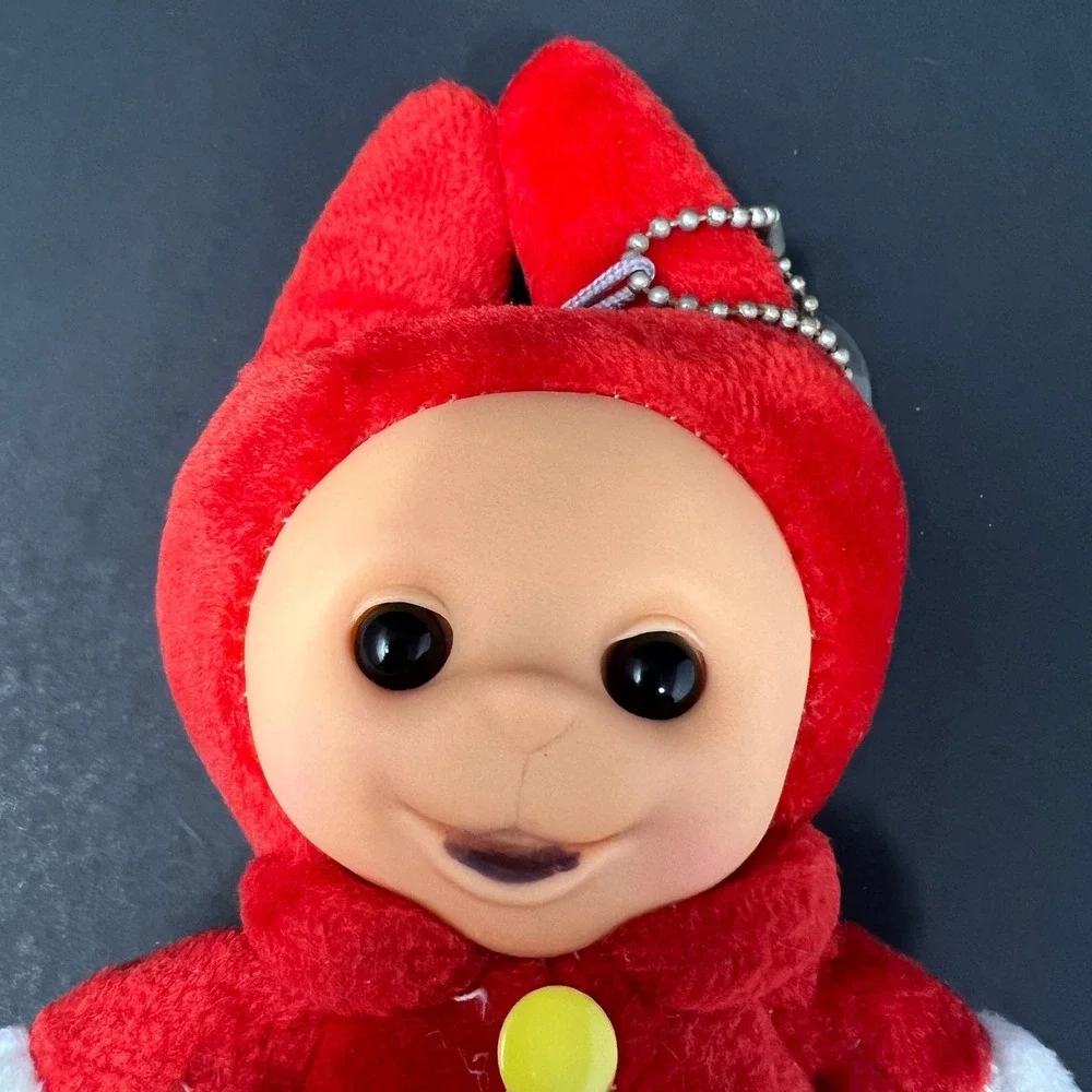 Playskool Teletubbies Po 6 Inch Red Plush Rubber Face Window Hanger Doll